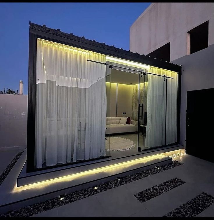 تصميم غرف زجاج